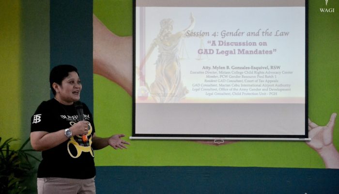 The Quezon City Gender and Development office commissioned WAGI to conduct a GAD Training of Trainers 8